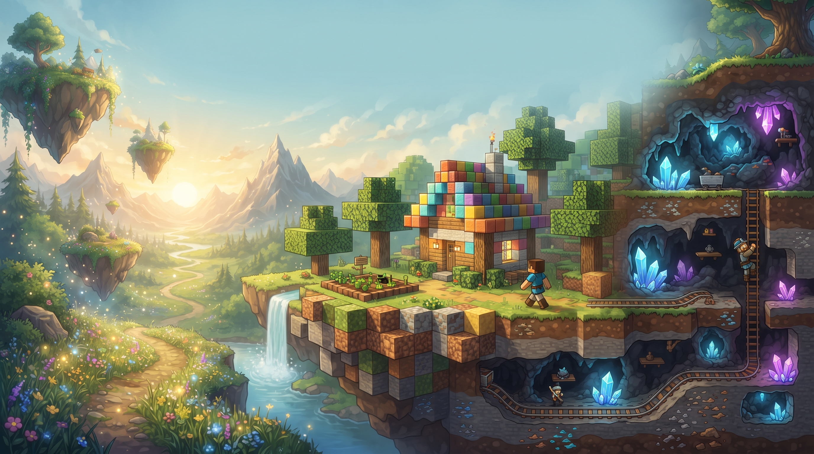 Genshin Impact vs. Minecraft vs. Terraria: Exploring Three Different Adventure Worlds